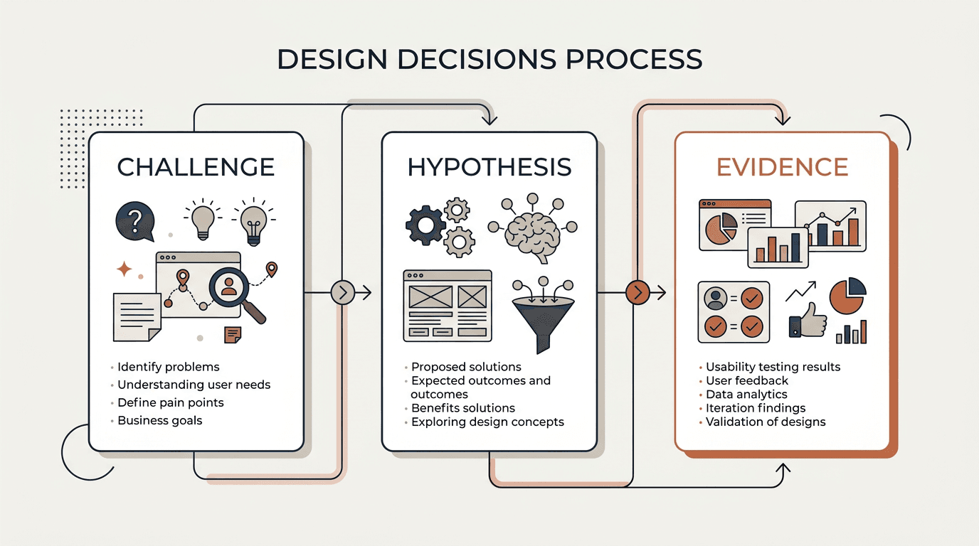 Decisiones de diseño del portfolio
